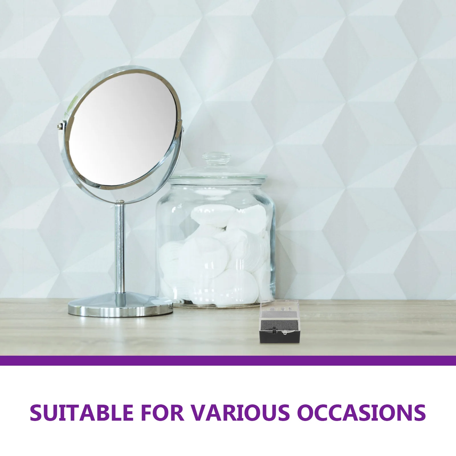 

10pcs Button Badge Case Acrylic Brooch Box Badge Display Storage Organizer Light Weight Jewelry Display Box For Rings