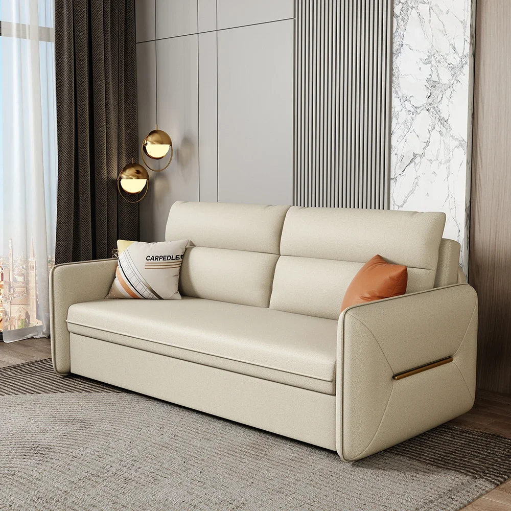 

Для высококачественного кожаного дивана Science Technology, складной механизм, современный угловой диван-кровать с местом для хранения вещей