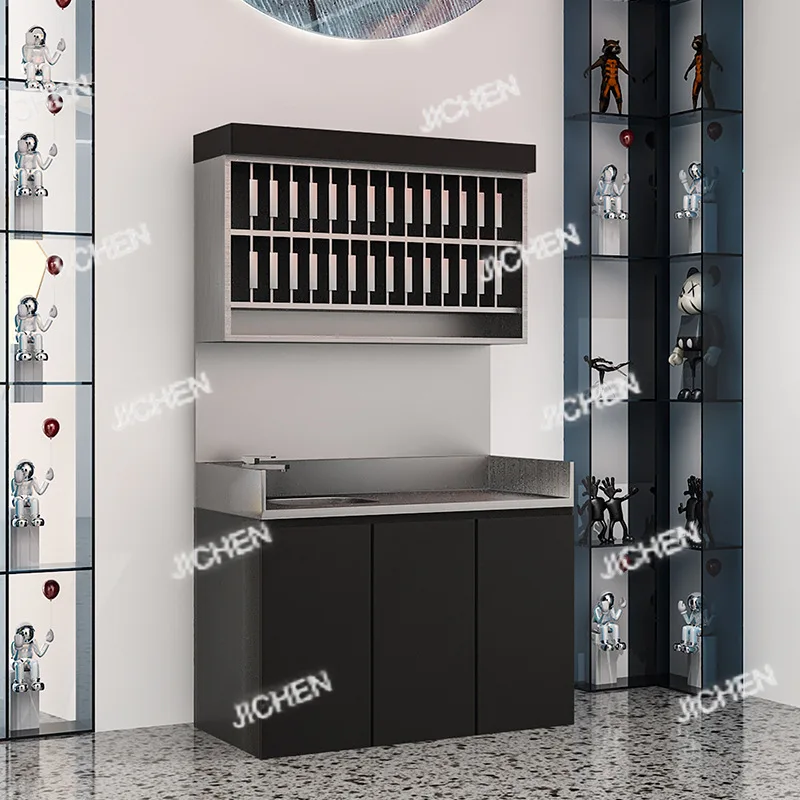 

Специальная стойка для крема для краски для парикмахерской, подвесная стойка для парикмахерской, кремовая краска для парикмахерской, встроенный шкафчик из нержавеющей стали