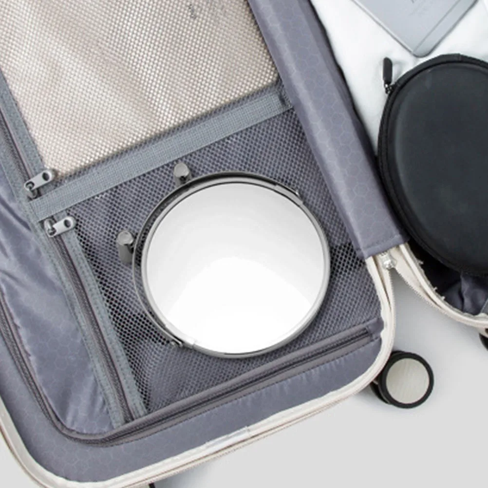 

Desktop Mirror 360 Degree Adjustable Round Rose Gold Makeup Mirror Elegant Design High Definition Clear Reflection