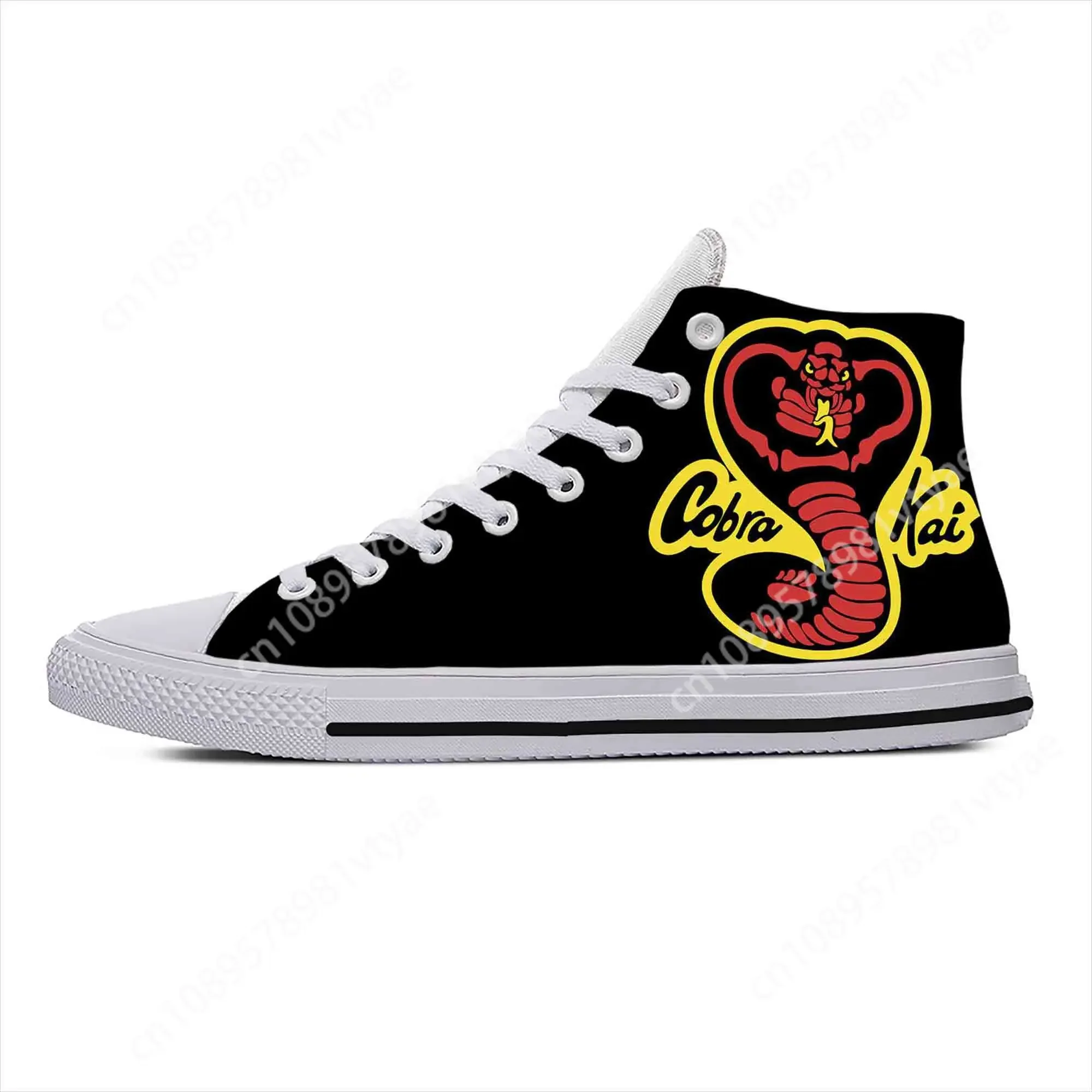 

Kai Karate Anime Cartoon Fang Fashion Cobra Eagle Casual Cloth Shoes High Top Comfortable Breathable 3D Print Men Women Sneakers