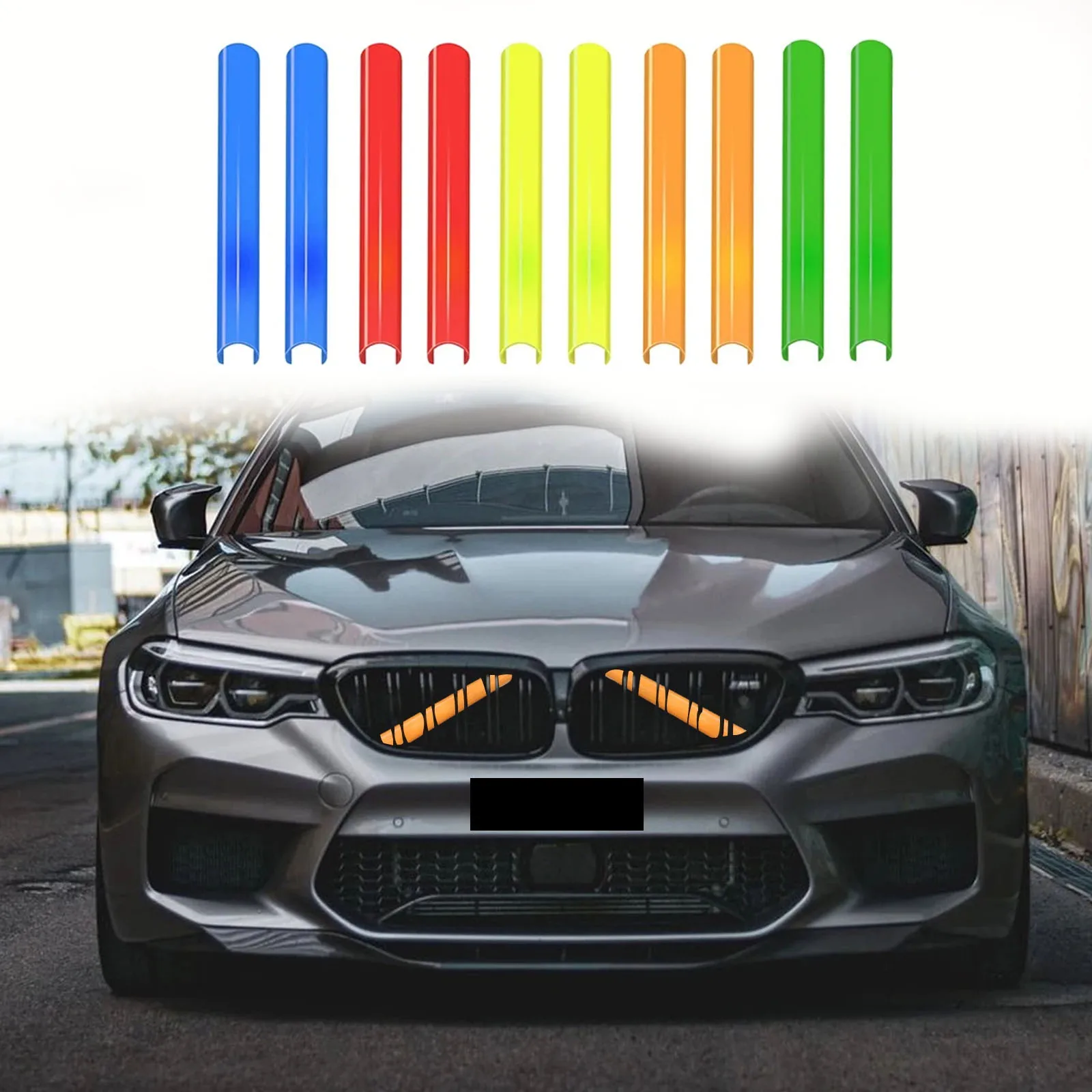ل BMW F30 F31 F32 F36 F44 F45 F46 F20 F22 F25 F26 G20 G30 X3 G01 M الرياضة سيارة الجبهة مصبغة الإطار قطاع الكسوة دائم الملحقات