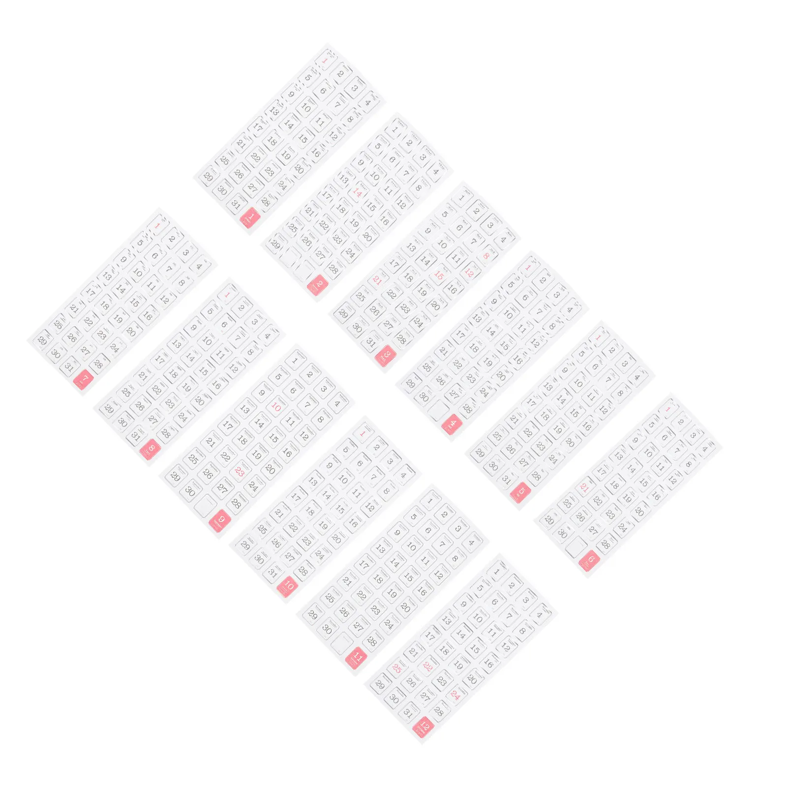 

60 шт. самоклеящиеся наклейки для календаря, ежедневный план, ежемесячный планировщик, декор для ноутбука, вкладки для календаря, наклейки
