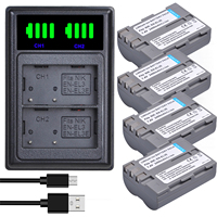 DuraPro EN-EL3E 2400mAh Battery EN-EL3 Bateria +LED Dual Charger for Nikon D30 D50 D70 D70s D80 D90 D100 D200 D300 D300S D700