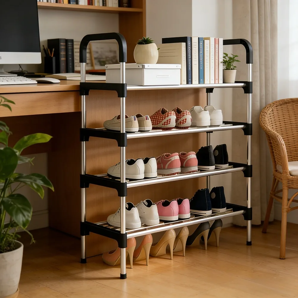 

Многоярусный шкаф для обуви, компактный органайзер для обуви для прихожих, спален и гостиных