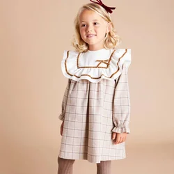 Cotton Smocking Princess  New in Baby Kids Clothes Girls Dresses Skirt Children Clothing Long Sleeve Spring Autumn Dress