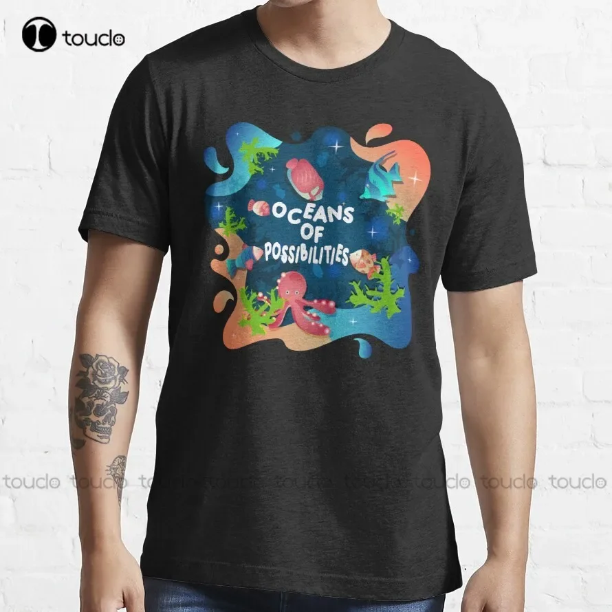 Oceans Of Possibilities Summer Reading 2022 Trending T-Shirt Tshirts For Women Summer Fashion Creative Leisure Funny T Shirts