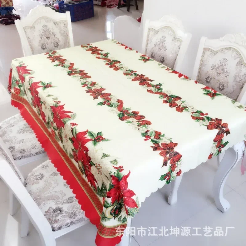 

European Christmas Printed Tablecloth Hotel Home Soft Decoration Tablecloth table cover