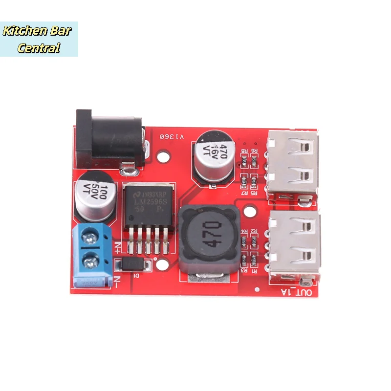 【DC 9V12V24V36V To 5V 3A Double USB Charge DC-DC Step-down Converter Car Charging Solar Voltage Regulated Power Module】