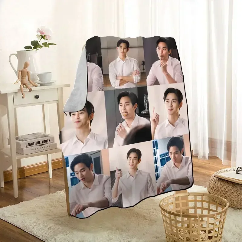 

HEARMNY KPOP Kim Soo Hyun Blanket Super Soft Warm Microfiber Fabric Blanket For Couch Throw Travel Adult Blanket 0719