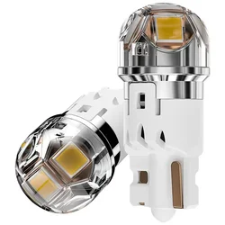 2Pcs Super T10 W5W Led Car Light Nichia 3030 Emc Chips Non-polarity Lamp Bulb Auto White DC12-50V Drop Shipping Supported