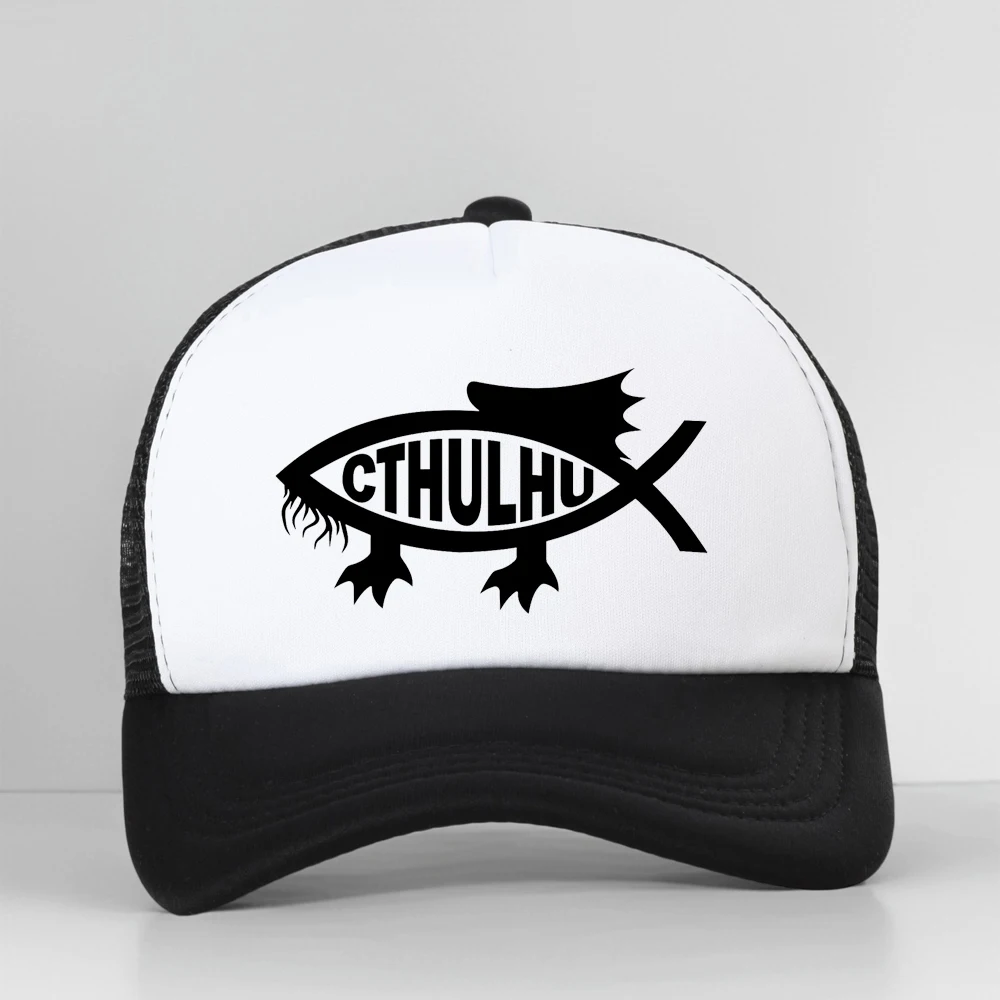 

Cthulhu Golf Fish Baseball Cap Cool Design Fashion High Quality Summer Mesh Breathable Trucker Hat Casquette