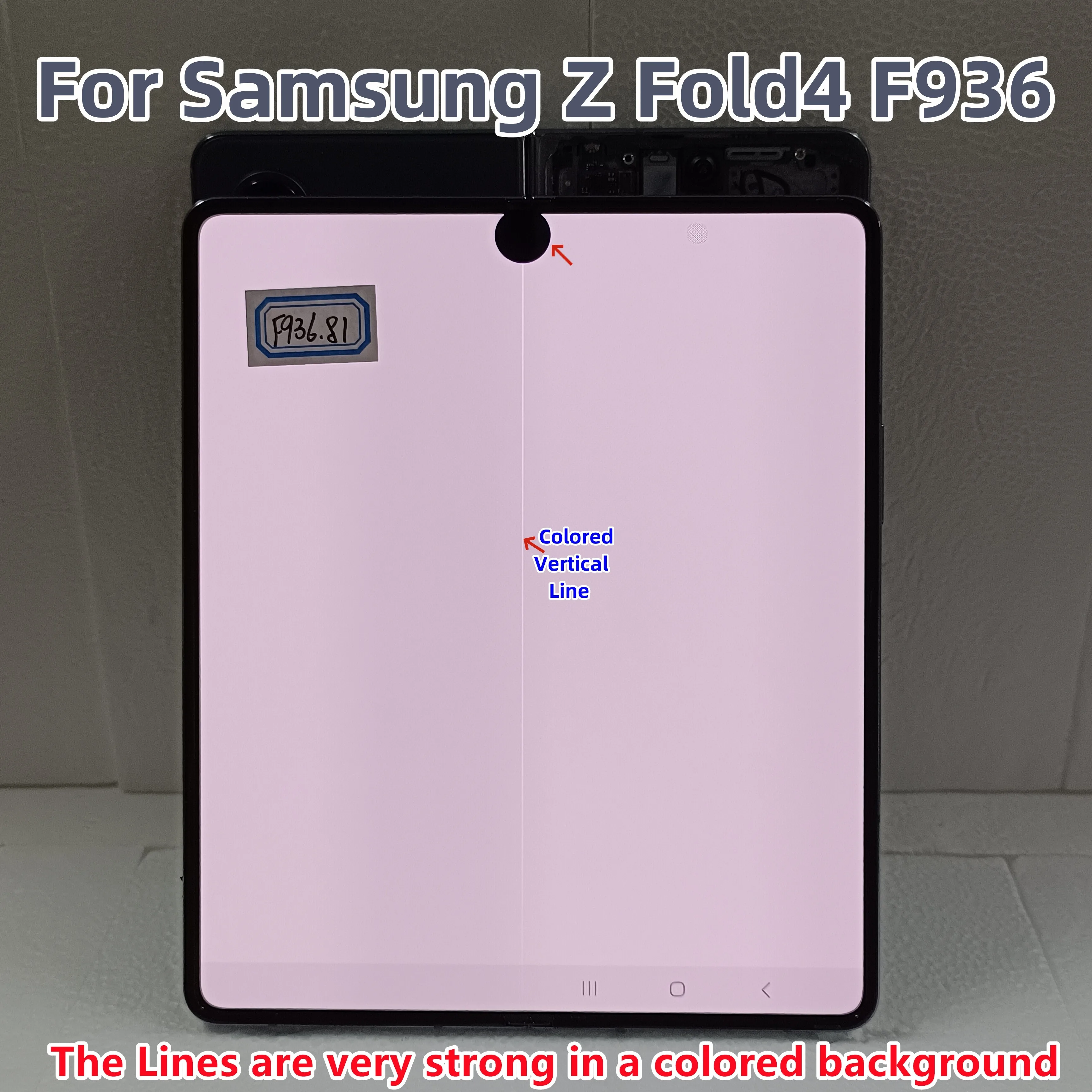 

7.6" super AMOLED Z Fold 4 Screen for Samsung Z Fold4 5G F936 F936U F936B/DS LCD Display Touch Screen Assembly with Defect