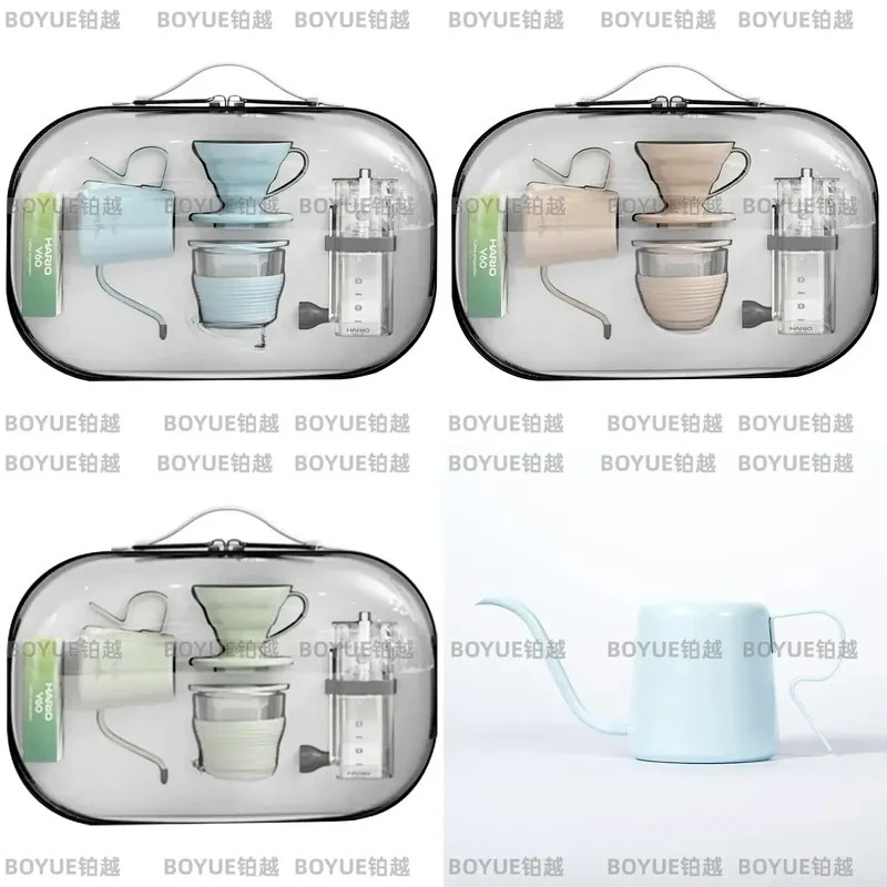 Outdoor Hand Brew Coffee Tea Gift Set Portable Pour Over Kit Variety Pack Premium Present for Enthusiasts Travel