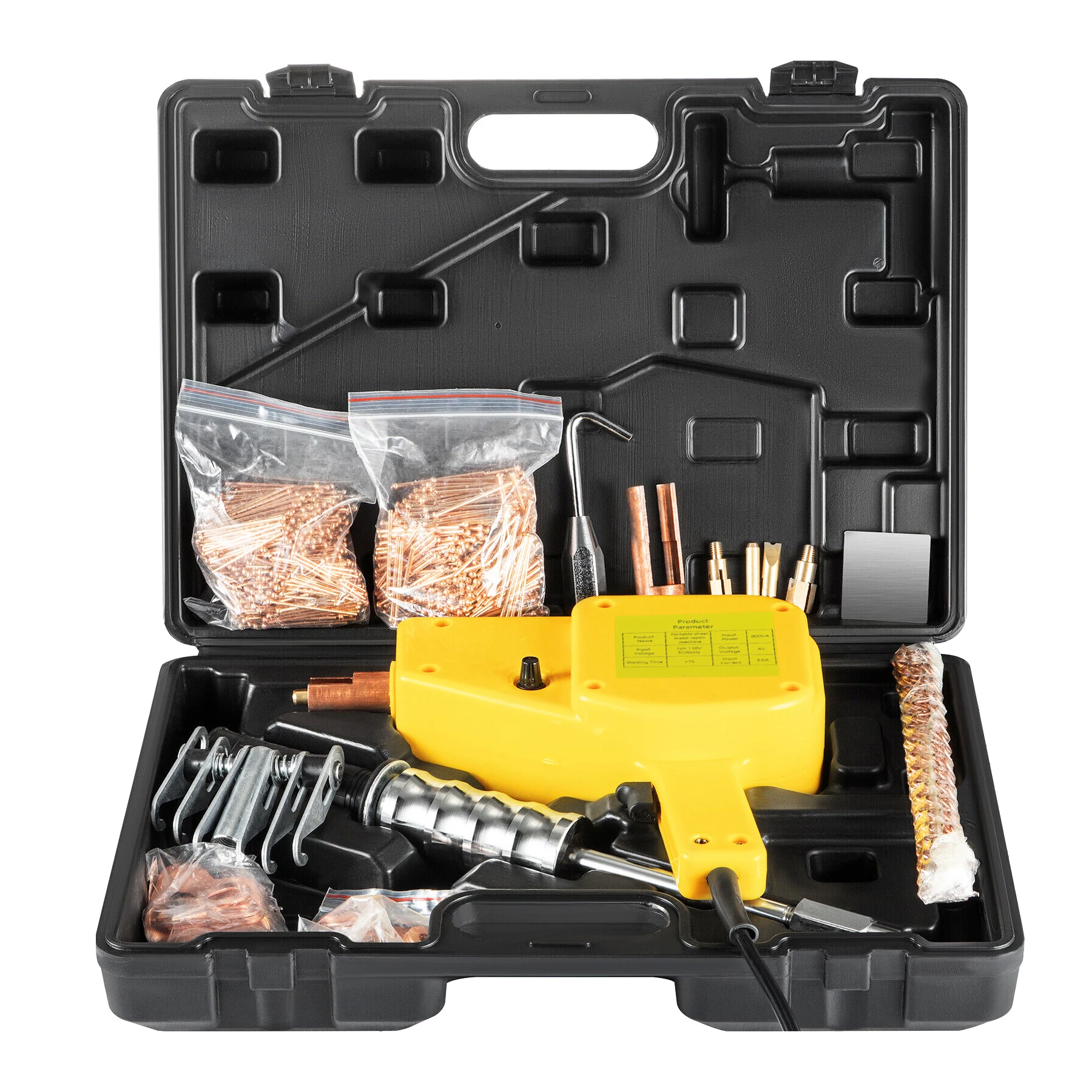 

220VStud Welder Kit, Stud Welder Dent Repair Kit, 800VA Spot Welder Stud, 220V Welder Stud Kit, Stud Gun Dent Puller Kit with Complete Accessories