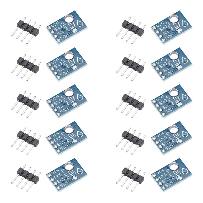 10PCS AHT10 High Precision Digital Temperature And Humidity Sensor Measurement Module I2C Communication Replace SHT20