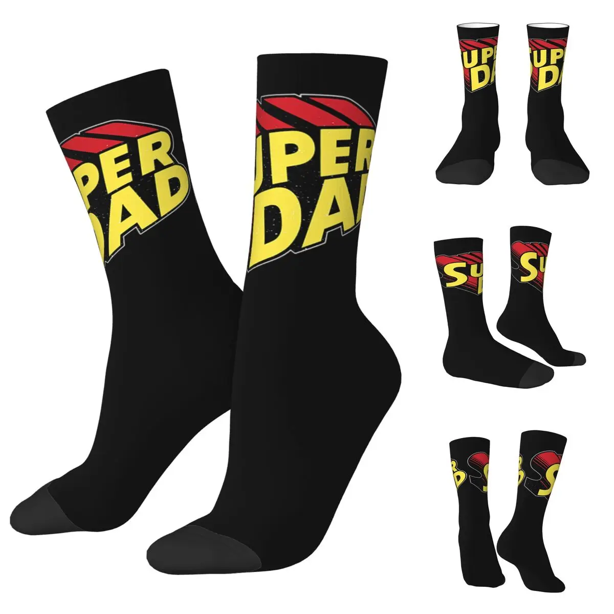 

Super Dad Men and Women printing Socks,Windproof Applicable throughout the year Dressing Gift