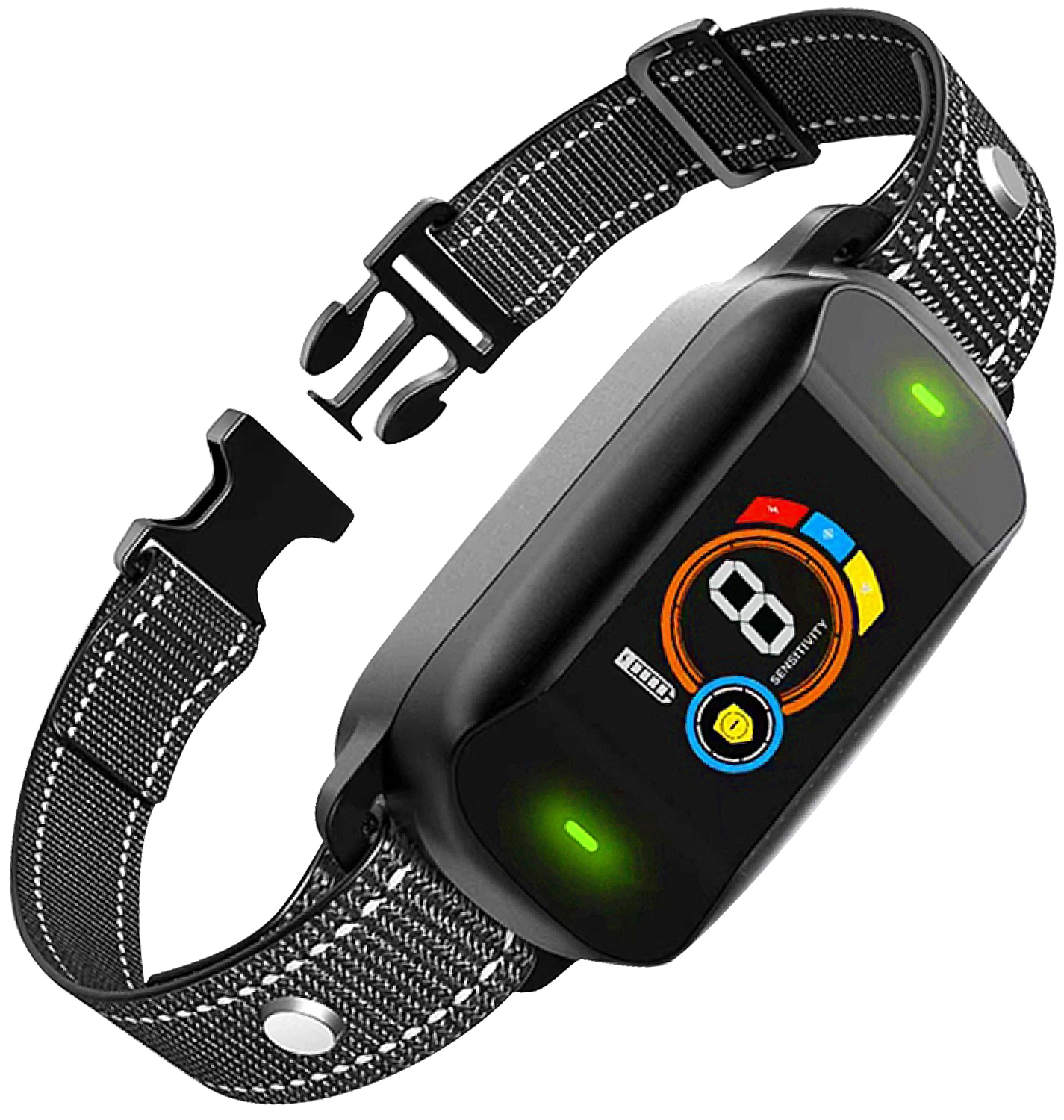 Automatic Anti Bark Dog Collar Waterproof Pet Stop Bark Training Collar Adjustable Sensitivity Beep Vibration Shock Device