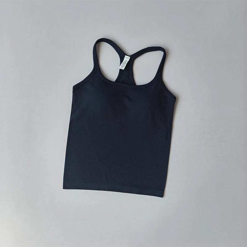Yoga-Anzug Sportunterwäsche für Damen Stoßfestes, formgebendes Fitness-Top mit kleinen Trägern, I-förmig, schlank geschnitten, zum Laufen im Freien und für Pilates geeignet. – Detail 14