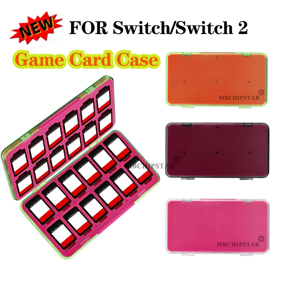 

Держатель для игровых карт Switch 2, емкость 24 в 1, органайзер для магнитных картриджей, защитный чехол с мягким слотом, аксессуары для хранения