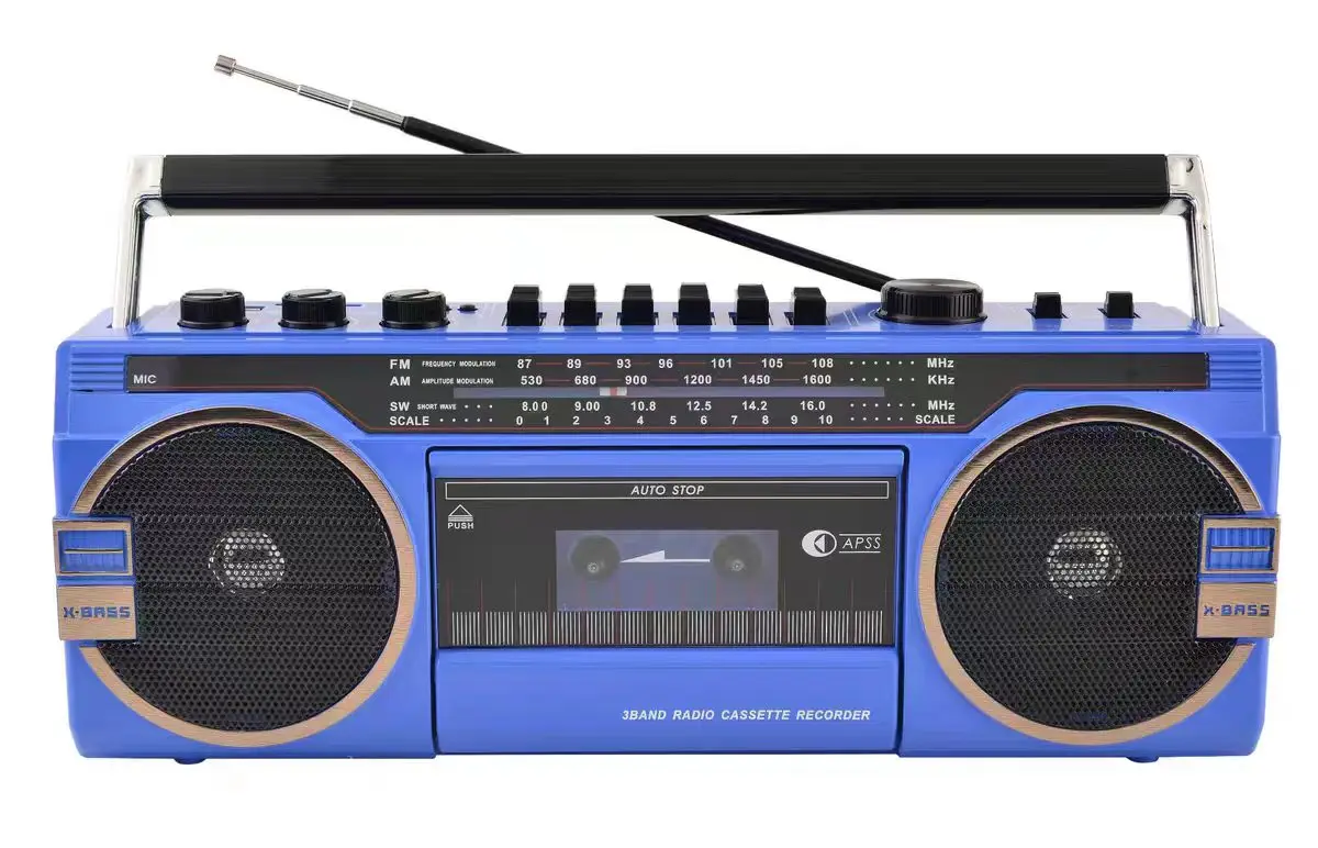 

New antique high-power four-band recorder, tape player, tape recorder, radio USB SD card Bluetooth