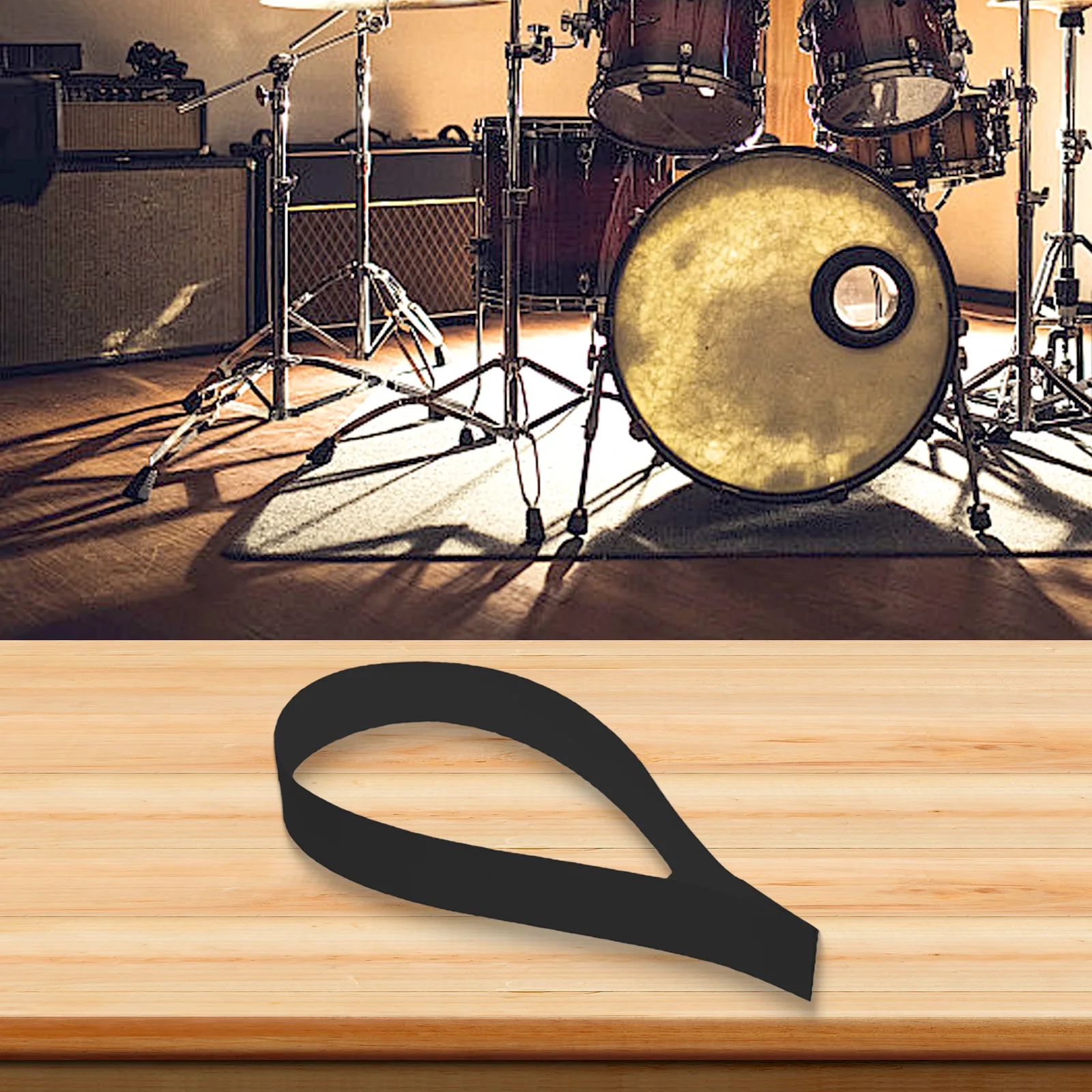 Set of 6 Snare Drum Wire Installation Straps Made from PET Material for Reliable Snare Wire Mounting and Stability