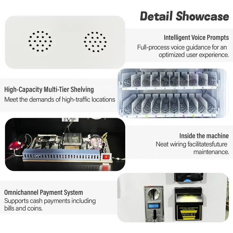 for Smart Business Vending Machine Supplier Retail Equipment with Touchscreen and IoT Management Technology