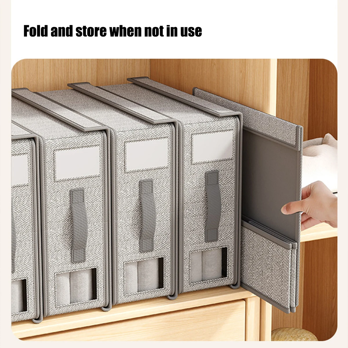 

Bedsheet Storage Box Cloth Bedsheet 4-piece Storage Wardrobe Blanket Quilt Storage Box Foldable Bedding Organizer Practical