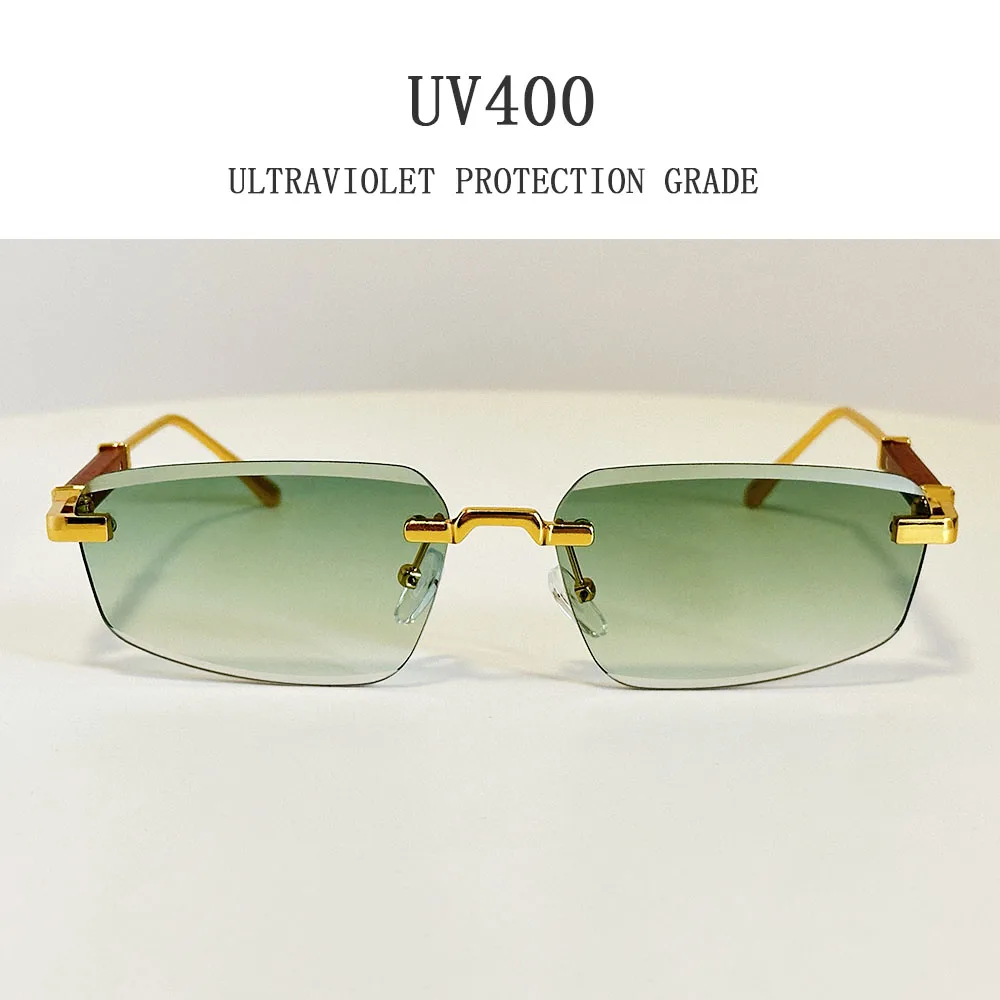 الجديد في مصمم النظارات الشمسية واقية من الشمس النظارات الشمسية النساء بدون شفة مكبرة عطلة Oculos خمر نظارات دروبشيبينغ Gafas lrest