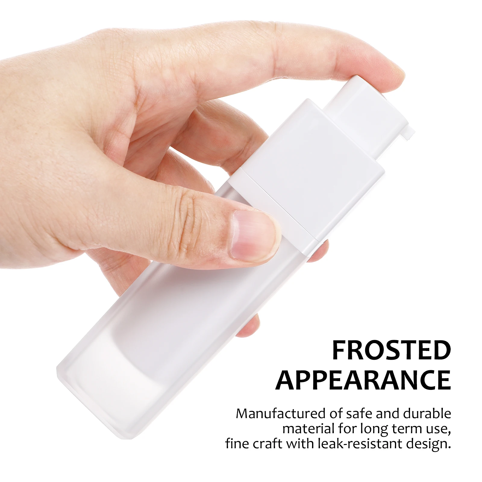 

3pcs Frosted Sub Bottles Travel Toiletry Shampoo Containers Skincare Portable Cosmetics Refillable LeakProof Plastic Tube