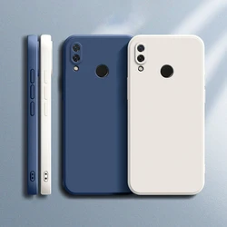 For Huawei Y9 2019 Case Huawei Y6 Y6S Y7 Y9 Prime 2019 P30 Lite Y6P Y7P Cover Square Matte Silicone Luxury Classic Cases