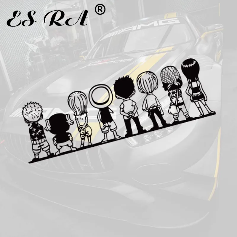 

30CM Cartoon Anime Character Silhouette Reflective Sticker Large-sized Car Sticker Suitable For Motor Vehicle Body Glass