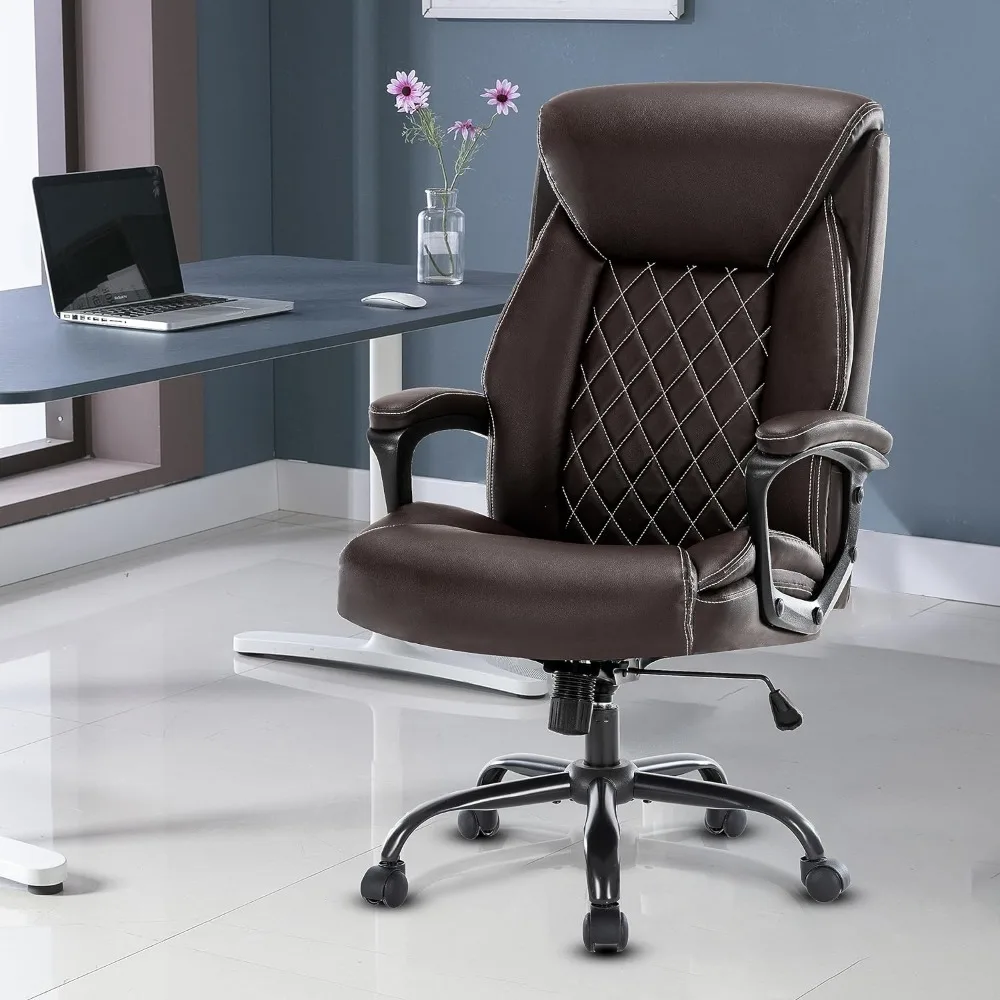 

Executive Office Chair High Back Comfy Desk Office Chair With Padded Armrests Furniture