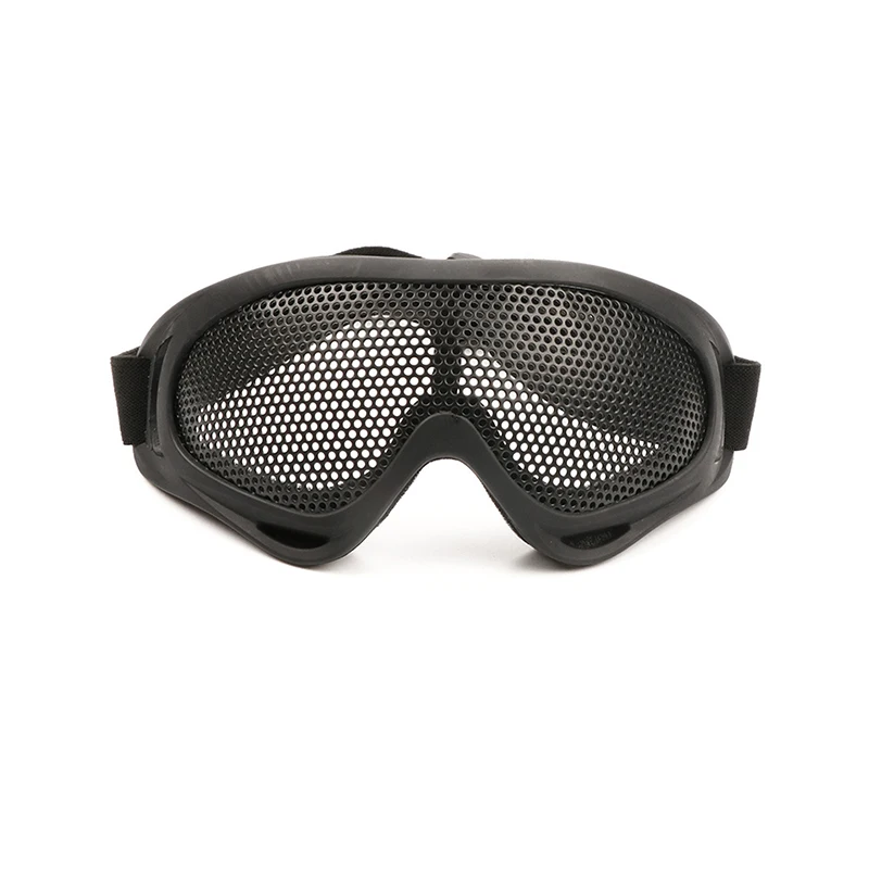 1Pc Outdoor Eye Protective Comfortable Airsoft Safety Eye Protection Metal Mesh Glasses Goggle High Quality