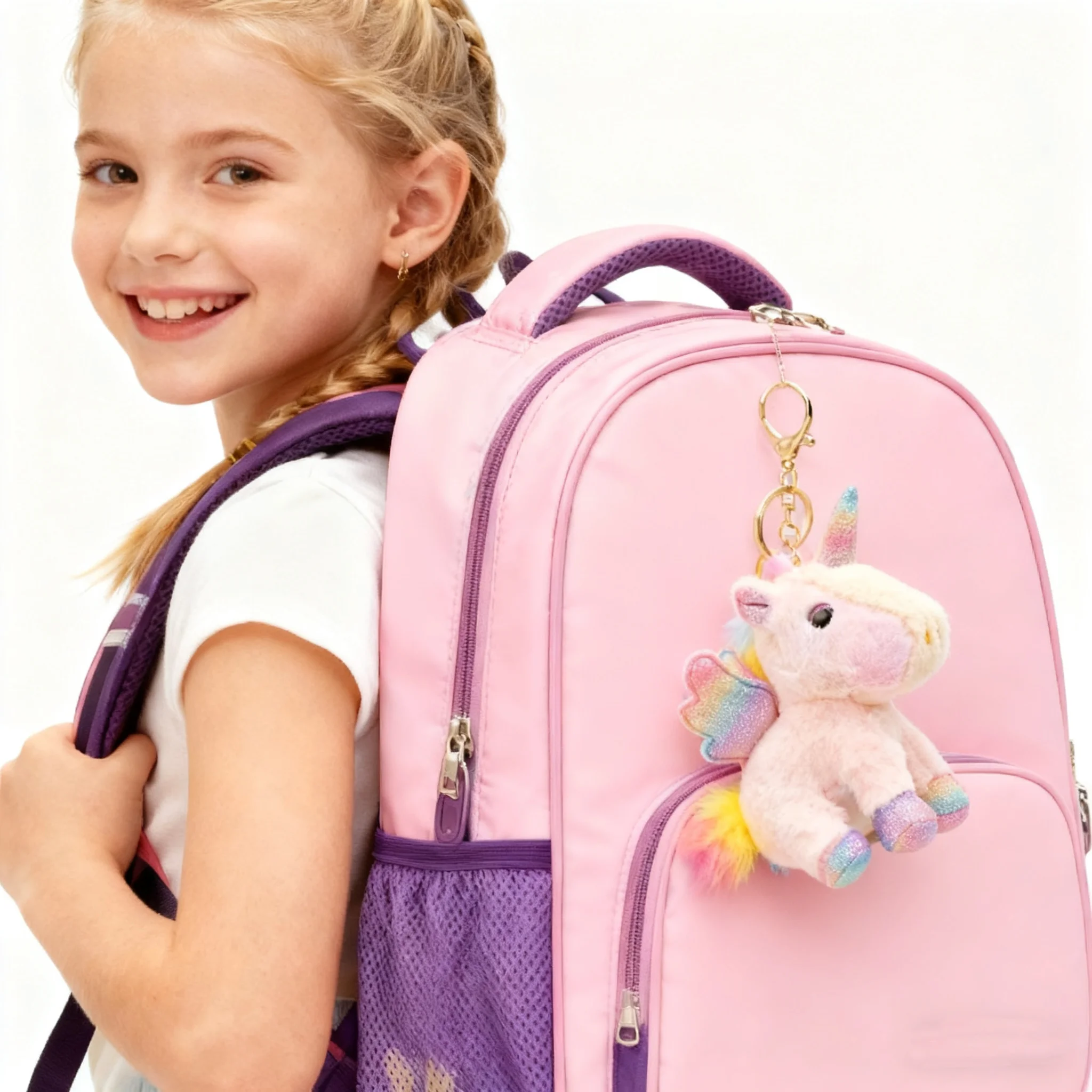 Mini pluche eenhoorn knuffels eenhoorn feestartikelen bulk speelgoed DIY pluche sleutelhanger knuffeldier voor kinderen partij gunst