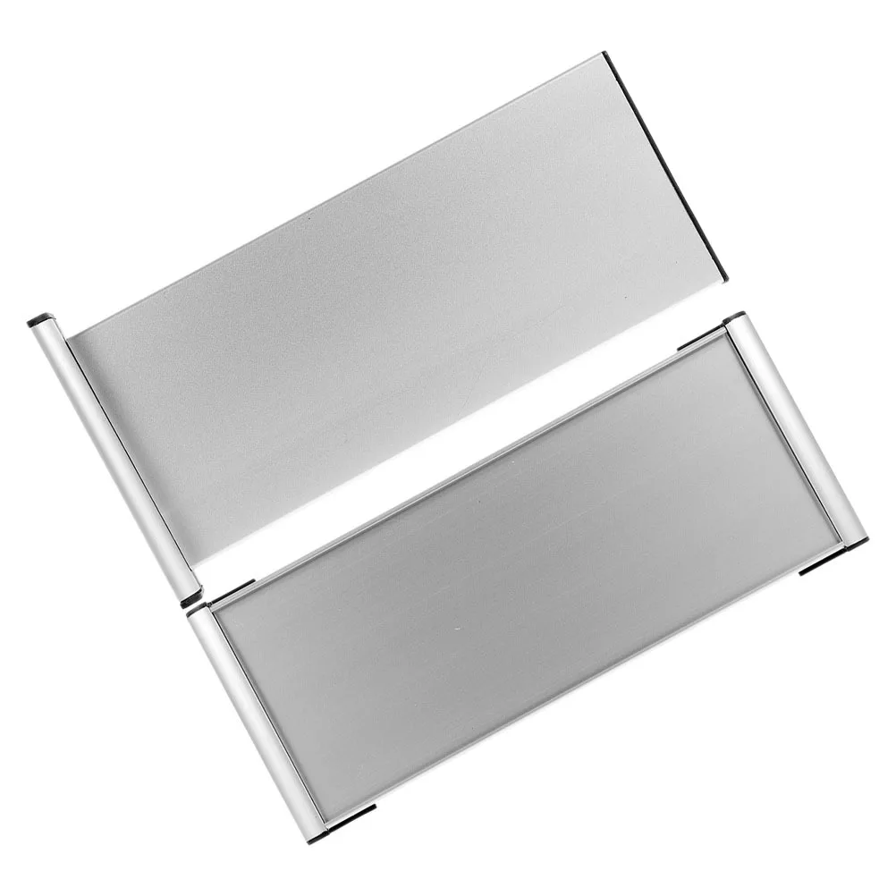 

2Pcs Aluminum Name Plate Holder 12x28 Double Sided Office Door Sign Plates Wall Mount Office Name Plates for Doors