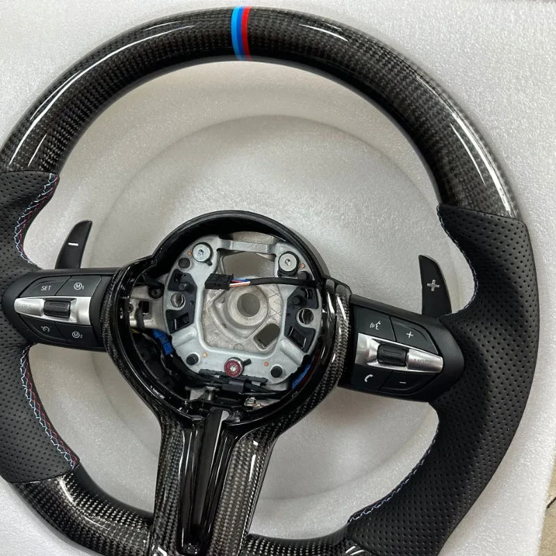 أجزاء لسلسلة BMW 1234567 X123456 عجلة القيادة M3M6 ألياف الكربون المضادة للانزلاق