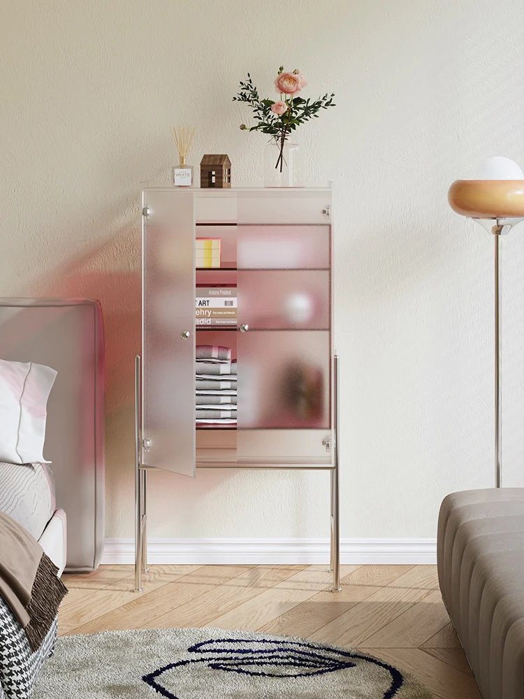 

Acrylic living room small side cabinet household display wine cabinet
