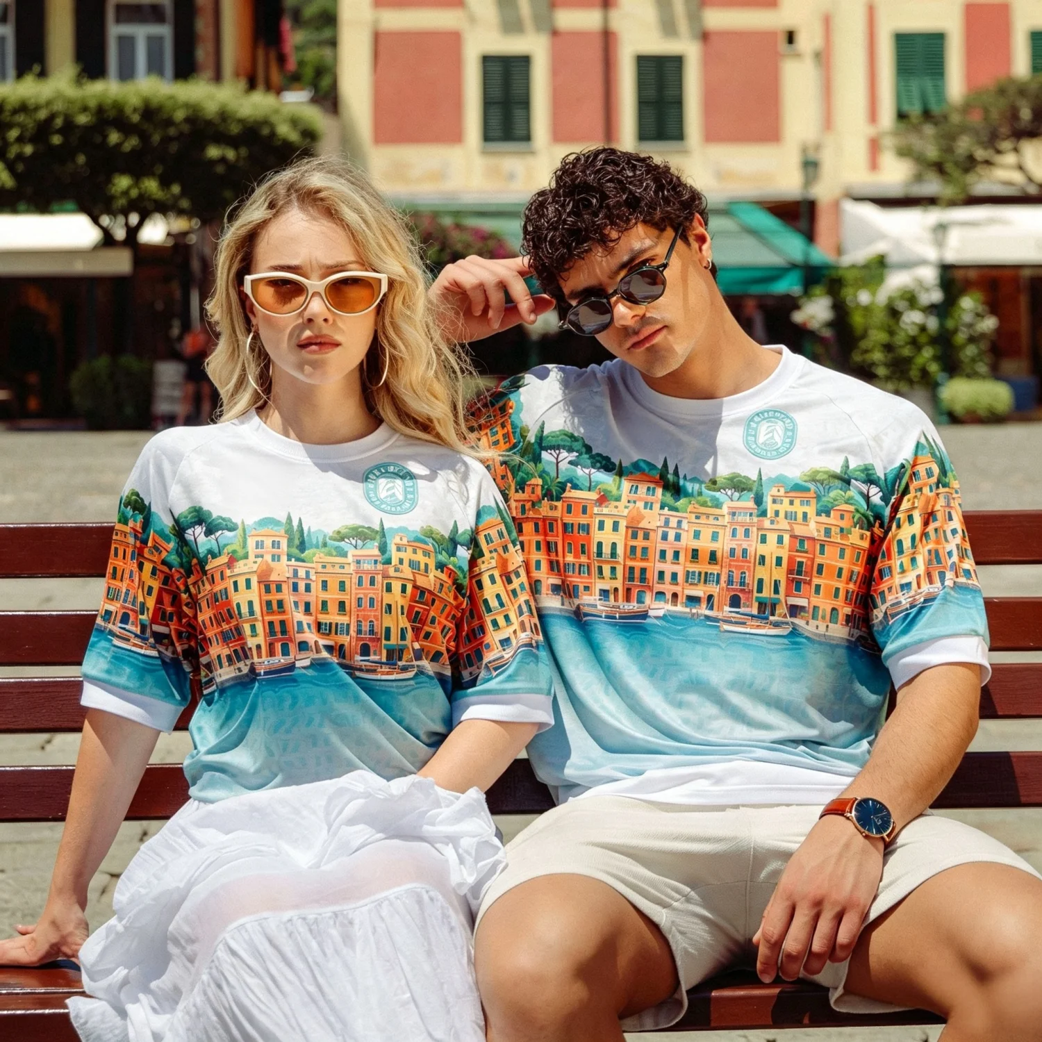26-27 Portofino Capsule Collection Football Jersey Shirt, Men Summer 3D Sport Tshirt,Training Breathable Quick Drying Sweatshirt