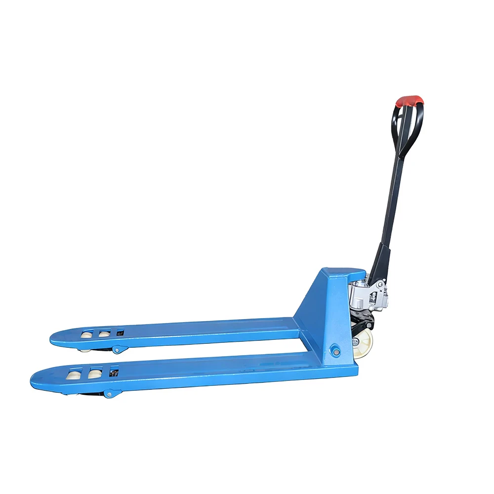 

Good Price 3Ton Pallet Jack Stacker 685mm Small Warehouse Hand-pulled Trailer Manual Pallet Truck With Nylon Wheels
