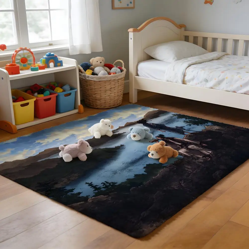 

Floor Mat Soft Flannel Rug Non-Slip Absorbent Mat for Bathroom Bedroom Home Decor James Movie B-Bond