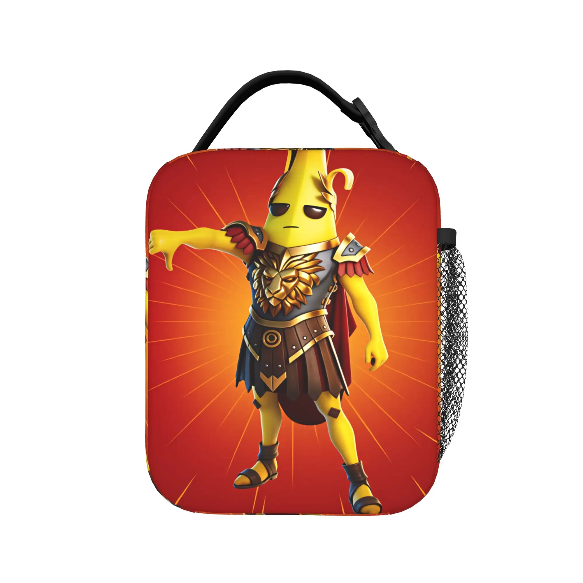 Peely Victory Royale Banana  Lunch Bag For Girls  Fun School Cooler Bag Portable Zipper Waterproof Thermal Lunch Bags