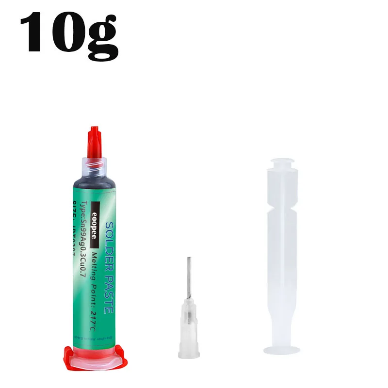 Sn99Ag0.3Cu0.7 Bleifreie Hochtemperatur-Lötpaste in Nadelröhrchen für SMT PCB BGA Handy USB-Steckdosen-Reparatur, LED-Löten