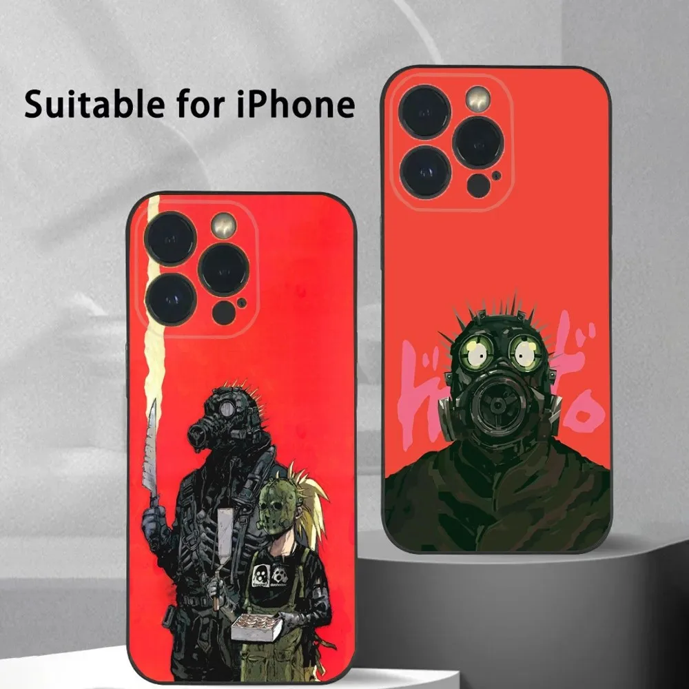

D-Dorohedoro Game Phone Case For iPhone 16 15 14 13 12 11 Plus,Pro Max,XS,X,XR,SE,Mini,8,7 Soft Silicone Black Cover