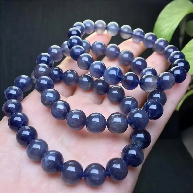 S925 Natural Blood Cordierite Bracelet Crystal Reiki Healing Stone Fashion Jewelry Gifting Gift For Women 1PCS