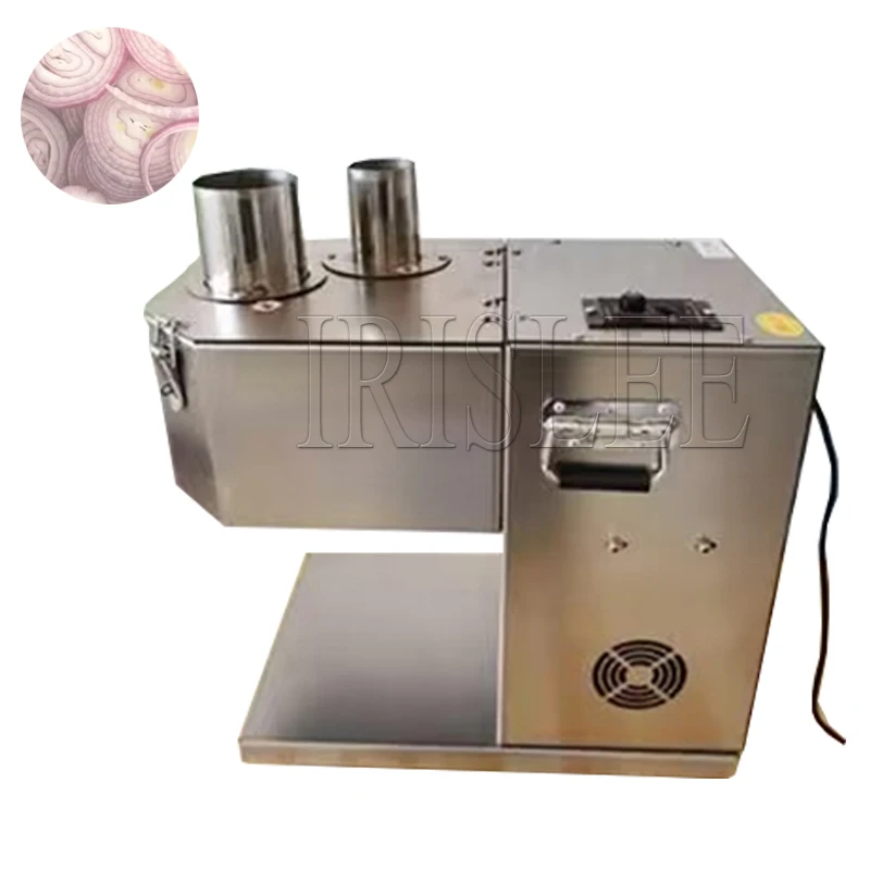 

220V Vegetable Cutting Machine Electric Potato Carrot Slicer Commercial Vegetable Fruit Cutter Slicing Machine