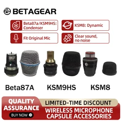 Betagear Wireless Microphone Capsule Condensor Beta87A KSM9HS Fit Shure Hand Microfone Capsula KSM8 Mic Core Original Brand Logo