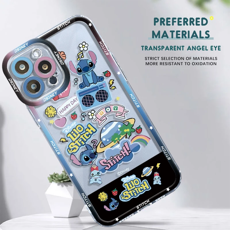 Coque transparente Disney Star Stitch Love Butterfly, Coque pour Moto G73, G72, G71 Edge 40, G52, G22, Honor X8, X8a, X9a 90, Casque Bery, NDavid, Mi 11T