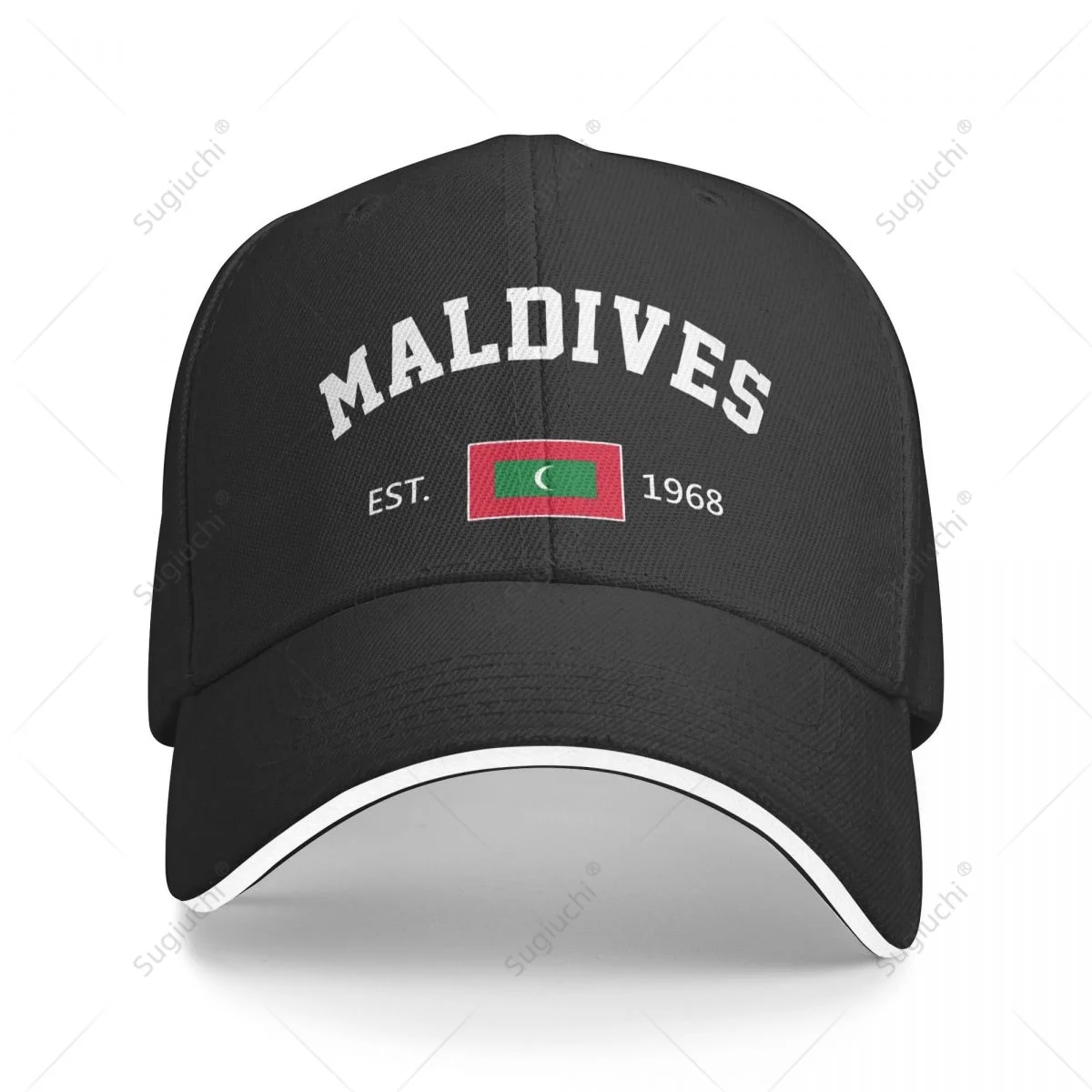 Baseball Cap Maldives EST.1968 Independence Day Men Women Unisex Hip Hop Sandwich Caps Snapback Golf Hat Fishing