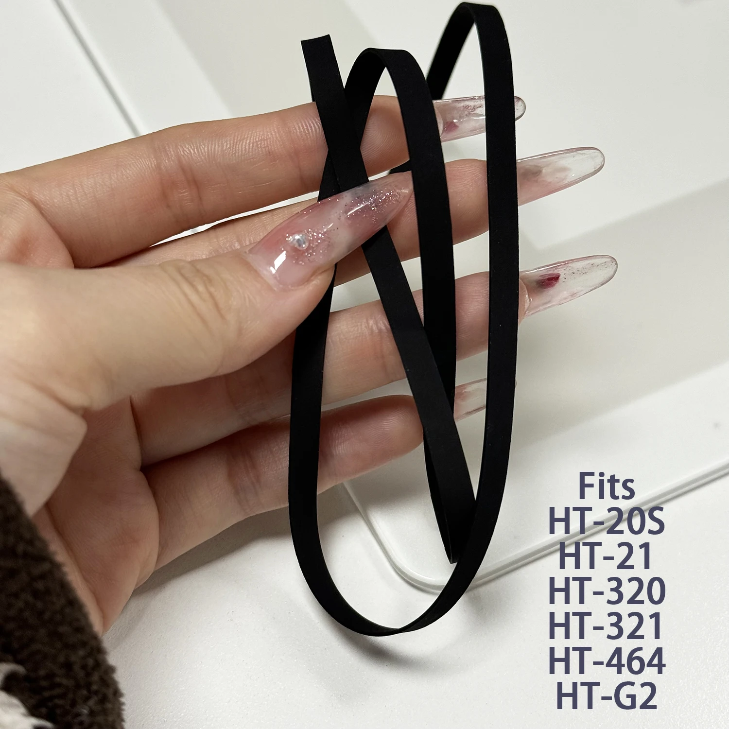 Flat Drive Belt Fits HITACHI HT-20S HT-21 HT-320 HT-321 HT-464 HT-G2 Turntable Platter Belt Repair